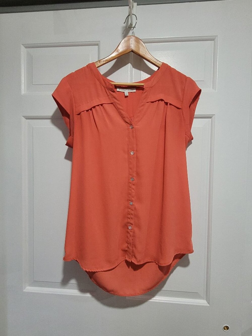 Coral blouse